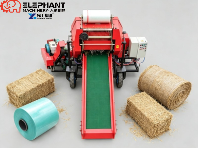 Agriculture Farming Livestock - เครื่องอัดฟางและห่อฟางแบบผสมสำหรับการเกษตร เครื่องอัดฟางขนาดเล็กสำหรับฟาร์มปศุสัตว์