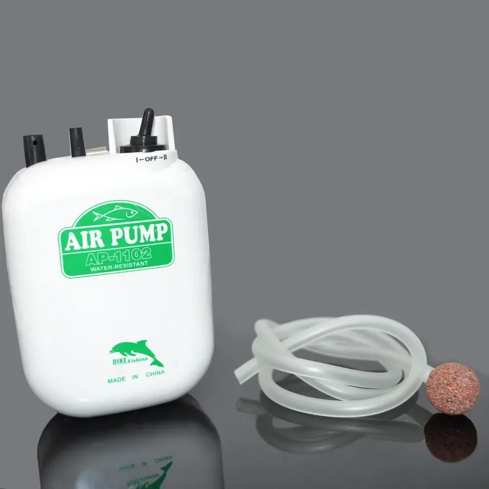 Aquaculture Aerator Pump - ปั๊มลมสำหรับตกปลา ปั๊มออกซิเจนสำหรับตู้ปลา แบตเตอรี่กำลังสูง กันน้ำได้
