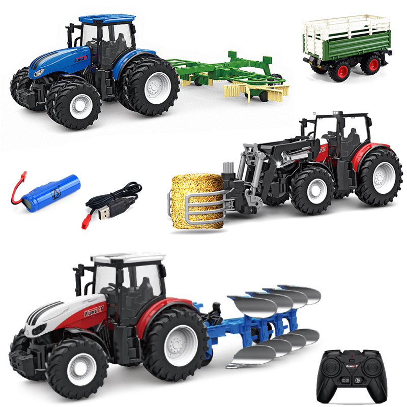 Agriculture Farming In Goa - รถบรรทุกพ่วง RC ขนาด 1/24 2.4G รถวิศวกรรมการเกษตรไฟฟ้า