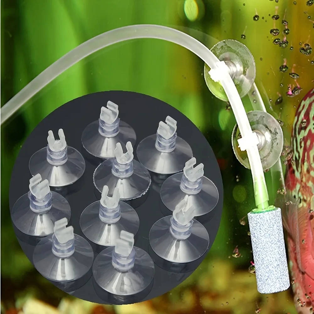 Aquaculture Aerator Pump - จุกดูดยางสำหรับตู้ปลา 10 ชิ้น สำหรับยึดท่ออากาศ ท่อส่งน้ำ ปั๊มน้ำ
