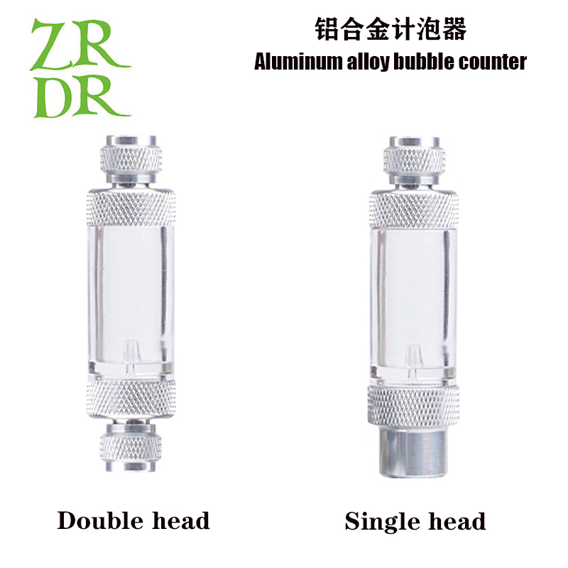 Aquaculture Aerator Pump - ZRDR อุปกรณ์ควบคุมแรงดันน้ำในตู้ปลา-ตัวกระจายและตัวปฏิกรณ์แบบหัวเดี่ยวหรือหัวคู่ อุปกรณ์นับฟอง CO2 สำหรับตู้ปลาและปั๊มลม