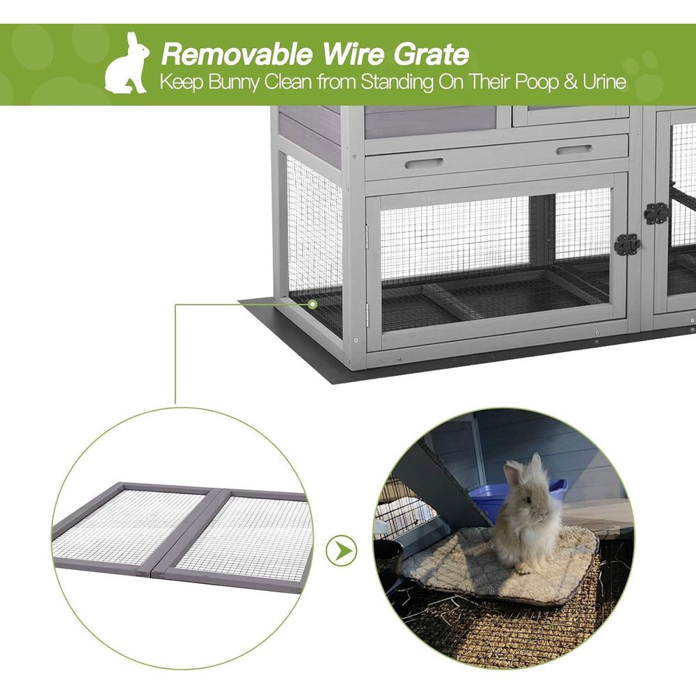 กรงกระต่ายในร่มและกลางแจ้งพร้อ - Rabbit Cage Wire บทวิจารณ์และราคา