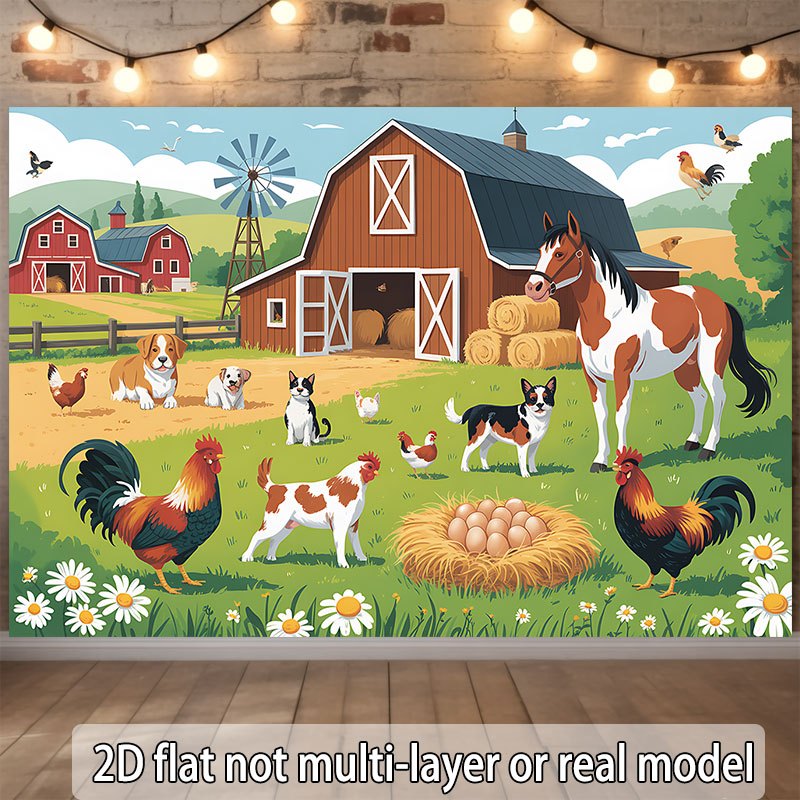 ดีไซน์แบนราบแบบ 2 มิติ แบนเนอร - Agriculture Farming School บทวิจารณ์และราคา