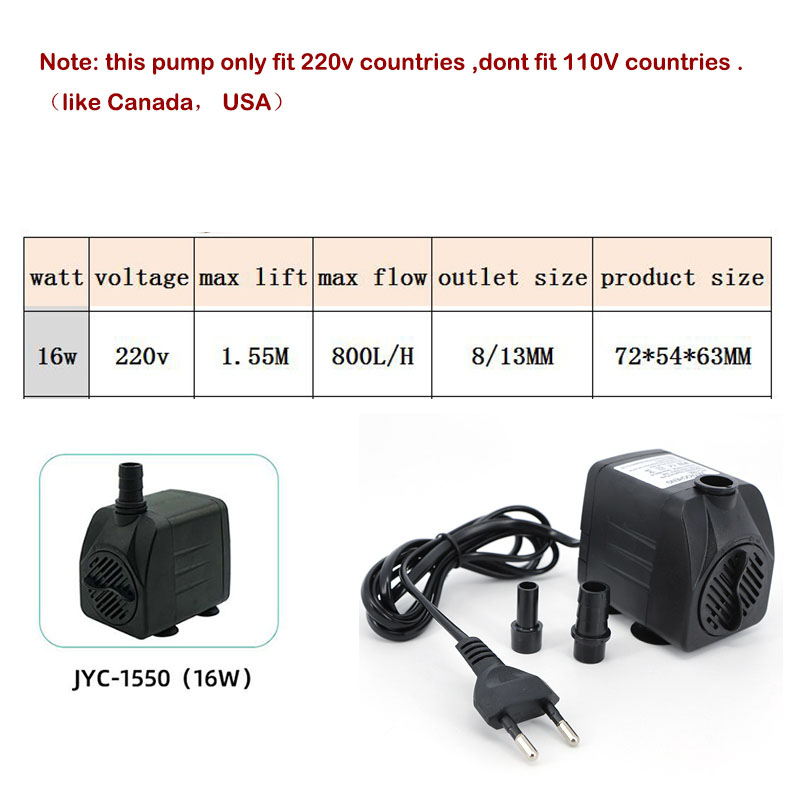 AC 220V 16W 25W ปั๊มน้ำแบบจุ่ม - Aquaculture Aerator Pump บทวิจารณ์และราคา