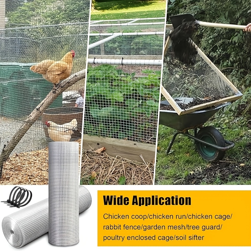 ม้วนลวดตาข่ายเชื่อมชุบสังกะสีแ - Rabbit Cage Wire บทวิจารณ์และราคา